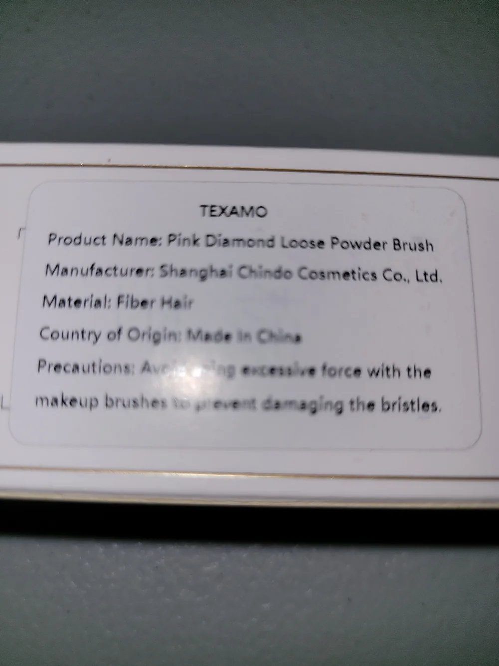Texamo Yuwan Series Pink Glitter Powder Brush